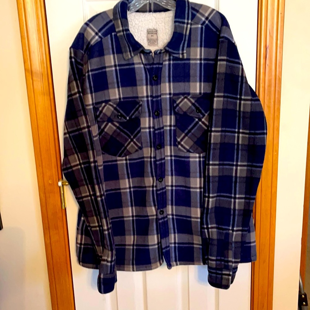 Men’s Sherpa Lined Plaid Flannel Shirt